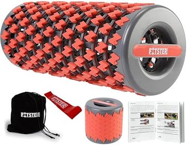 Collapsible premium foam roller for sore muscles, tissue, for tension and pain relief | Massage Rollers for Maximum Tension Relief ∣ High Density Foam for Deep Tissues, Thigh, Arms (Red)