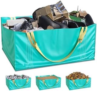 TidyFriend Dumpster Bag, Reusable Yard Waste Bags, Foldable Yard Waste Container, Trash Bag for Trash Management, Multiple Times Use During Renovations, Can Hold Up to 2,500 lbs