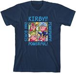 Kirby Anime Four Character Youth Blue Tee - XS