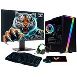 Fierce PC Gaming 24" Monitor Bundle - AMD Ryzen 3 3200G 3.6GHz, AMD Vega 8 Graphics, 16GB RAM 3200MHz,1TB M.2 NVME SSD, Windows 11, Keyboard, Mouse, Headset