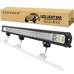 AUXTINGS 40 inch 540W Triple Row 7D Led Work Light Bar Spot Flood Combo Beam DC 12V-24V 6000K Offroad Vehicles 4x4 Atvs Utvs (40 inch Tri-Row 540 Combo)