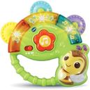 VTech - Lumi Tambourin, Instrument de Musique Bébé, Hochet Tambourin Interactif, Jeu de Motricité Fine, Jouet d'Éveil Musical, Cadeau Bébé Dès 3 Mois - Contenu en Français
