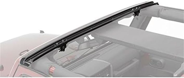 Bestop 51243-01 Black Header Windshield Channel for JK Wrangler including Unlimited
