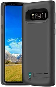 BAHOND Battery Case for Samsung Galaxy S8, 5000mAh Rechargeable Extended Battery Charging Charger Case, Add 1.5X Extra Juice, Not Compatible with Galaxy S8+ or Galaxy S8 Active Black