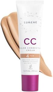 Lumene Color Correcting CC Cream - Lightweight Foundation - Medium Coverage - Redness Reducing Face Makeup for a Glowing Complexion - Vegan Formula + Suitable for All Skin Types - Tan (1 fl oz)