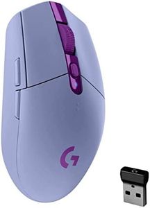 Logitech G305 LIGHTSPEED Ratón Gaming Inalámbrico, Captor HERO 12K, 12,000 DPI, Ultra-ligero, Batería de 250h, 6 Botones Programables, Memoría Integrada, PC/Mac - Lila