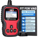 ANCEL VD500 OBD2 Diagnostic Scanner fit for Volkswagen VW Audi Skoda Seat Diagnosis, Check Engine Light EPB ABS SRS Code Reader, Oil Throttle Position Adaption Brake Pad Reset Tool