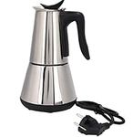 MXBAOHENG Electric Moka Pot Espresso Coffee Maker 6 Cups Coffee Mocha Pot Stainless Steel (220V)