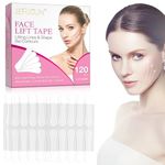 120 Pcs Face Lift Tape, Elasticity Tighten Lift Patches Face Tape Lifting Invisible V Line Shape Anti Wrinkle Tape for Jaw Lift Face Lift Anti Wrinkle Eye Chin Lift