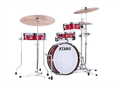 Tama Club-JAM Pancake LJK48P 4-piece Shell Pack with Snare Drum - Burnt Red Mist