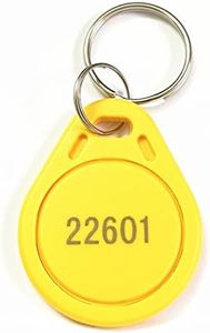 Quentin 100pcs Thin 26 Bit Proximity Key Fobs Weigand Prox Keyfobs Compatable with ISOProx 1386 1326 H10301 Format Readers. Works with The vast Majority of Access Control Systems(Yellow)