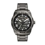 Fossil Stainless Steel Analog Black Dial Men's Watch-Me3255, Band Color-Black