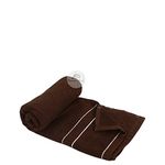 ROMAN HOME Cotton Soft Bath Towel Single Piece, 500 GSM - Men and Women & Kids Bath Towel, Brown