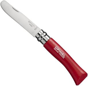 Opinel My First Opinel #07 Round Ended Folding Knife, Red, 8 cm