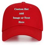 Mr.Panda Custom Unisex Baseball Cap Personalized Gifts DIY Dad Hat Create Trucker Hats World Cup Cap Sun Helmet Plain Blank Cap Red