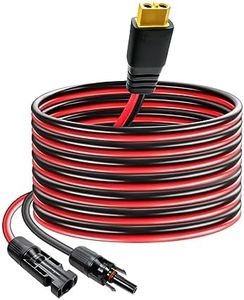 JUYLTOOL XT60 Extension Cables 12AWG 10Ft, Solar to XT60 Adapter Charge Cable XT60 Port for Solar Panel to Portable Power Station, RVs, Solar Generators