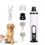 CMANLNYK Silent Pet Nail Grinder - Pro Nail Trimmer with LED Light & 3 Speed & 2 Grinding Heads, Electric Dog Clippers for Grooming, Grinder File for Small, Medium and Large Pets Thick Nails Dog Cat