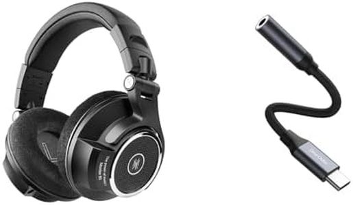 OneOdio Monitor 80 Open Back Headphones & USB-C to 3.5 mm Adapter