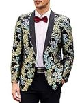 COOFANDY Men's Floral Tuxedo Jacket