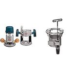 Bosch 1617EVSPK 12 Amp 2-1/4-Horsepower Plunge and Fixed Base Variable Speed Router Kit with 1/4-Inch and 1/2-Inch Collets & Bosch RA1165 Under-Table Router Base with Above-Table Hex Key