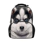 CHAQLIN Lovely Husky Pattern Large Kids School Book Bag