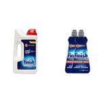 Finish Classic Dishwasher Powder Detergent 1 Kg & Dishwasher Rinse Aid - 400ml (Pack of 2) Combo