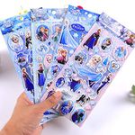 iDream Frozen Cartoon Vinyl Self-Adhesive Stickers For Kids Craft Decals Label Stationery Album Stickers (Set Of 4)