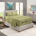 Nestl Bed Linen Set - Queen, Microfiber, Sage Green, 4 Piece, Deep Pocket, Soft Premium