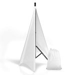 Pyle-Pro PSCRIMW2 DJ Speaker/Light Stand Scrim, Universal Compatibility and Mountable, for Tripod Stands, 2 Sided, White