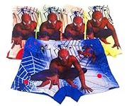 LEMONBABY Little Kids boys Girls Unicorn Assorted Boxer Soft Cotton Panties Boyshorts Briefs (Pack of 5) (5-6Y, SPIDER MAN)