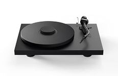 Debut PRO S, Audiophile turntable with 10" S-Shape aluminium tonearm, Precision aluminium platter with TPE damping and fully pre-adjusted Pick-IT S2 C cartridgem, Satin Black