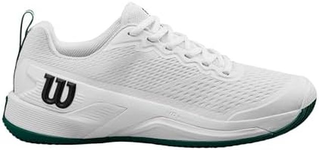 Wilson Rush Pro 4.5 Men's Tennis Shoe, White/Aventurine, Size 10.5