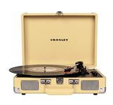 Crosley Cruiser Deluxe Vintage 3-Speed Bluetooth Suitcase Turntable, Fawn