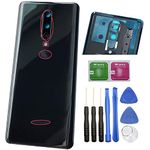 Ubrokeifixit for OnePlus 8 Rear Panel Back Glass Door Cover Replacement for OnePlus 8 6.55",8 5G UW Verizon,8 5G T-Mobile,Pre-Cut Tape(NOT for OnePlus 8 Pro 6.78") (1+8 6.55"/Black/Camera Lens)