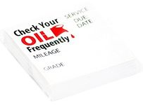 Parts Flix OCS-50 Premium Quality Oil Change Stickers Static Cling 1.75" x 1.75" (50 Stickers)