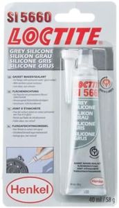 Loctite SI 5660- Silicone gris pour joint d'étanchéité mécanique ou industriel, pâte a joint pour carter et transmission, résistant à l'eau, l'huile et aux liquides de refroidissement, tube 40 ml