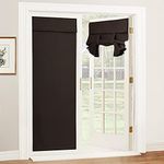 RYB HOME Tricia Door Curtains - Bla