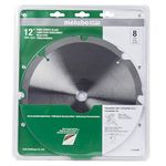 Metabo HPT 18109M 8-Teeth Polycrystalline Diamond 12" Dry Cutting Fiber Cement Saw Blade