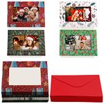 BELLE VOUS 36 Pack Christmas Photo Card - Personalised Christmas Photo Frame Greeting Card For 6 x 4 Inch Photo with Envelopes - Photo Insert Card For Family & Friend