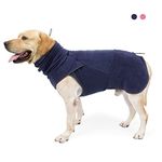 LIANZIMAU Dog Fleece Jumper Anxiety Coat for Dogs Pullover Fleece Vest Jacket Winter Warm Sweaters for Medium Large Dog Pyjamas Pet Clothes