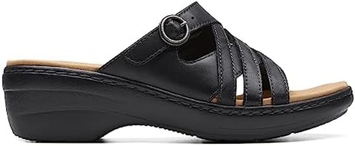 Clarks Womens Merliah Holly, Black Leather, 7.5