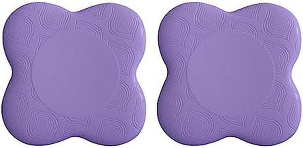 LOVIVER 2X Yoga genouillère Coussin Yoga Pad antidérapant Exercice genouillère Coussin d'équilibre Pilates genouillère pour coude Gym Voyage, Violet