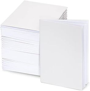 24 Pack Blank Books for Kids To Write Stories - A6 White Notebooks Bulk - Unlined Travel Journals Scrapbooks for Students Sketching (4.3x5.5 in)