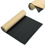 FLKQC Foam Rubber Sheet with Adhesive | Sponge Neoprene, Foam Rubber Sheet, Cut to Multiple Dimensions and Lengths for DIY Padding Gaskets,Crafts (1/8" Thick x 12" Wide x 24" Length)