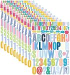 YMSDZHL 10 Sheets 102 Alphabet Stickers Letter Sticker Vinyl Self-Adhesive Number Vinyl Stickers, Mailbox Numbers Labels DIY Crafts Art Making, Decals for Sign,Notebook,Classroom Decor