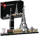 LEGO Architecture Skyline Collection 21044 Paris Skyline Building Kit with Eiffel Tower Model and Other Paris City Architecture for Build and Display