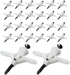 Drywall Anchor Kit - Drywall and Hollow - Wall Anchor Assortment Kit, for Drywall, Anchors, Screws, Wall Anchor Hooks, and Hollow - Door Toggle Anchor (50 Pcs)