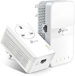 TP-Link AV1000 Gigabit Powerline ac Wi-Fi Kit, Broadband/WiFi Extender, WiFi Booster/Hotspot, Up to 300 Meters Over existing Electrical Wiring, No Configuration Required, UK Plug (TL-WPA7617 KIT) (UK Version)