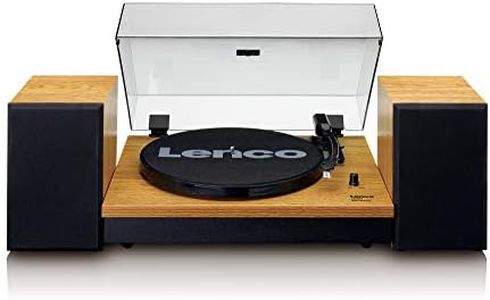 Lenco LS-300 Turntable with Bluetooth and 2 x 10 W RMS Wooden Speakers