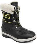 LONDON FOG Womens Minny Cold Weather Snow Boot Warm Lined Winter Boots, Black, 5 UK